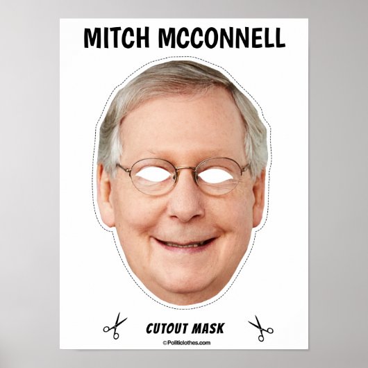 MITCH MCCONNELL Halloween Masker Poster (Voorkant)