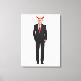 Mitch McConnell is kwaadaardige stretched canvas p
