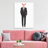 Mitch McConnell is kwaadaardige stretched canvas p Afdruk (Insitu (Woonkamer))
