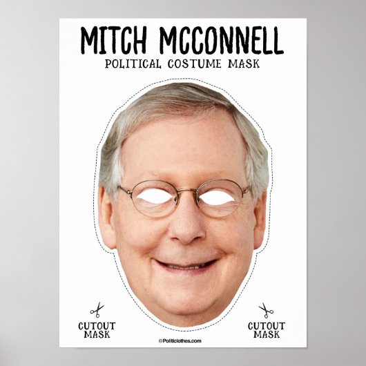 Mitch McConnell kostuummasker Poster (Voorkant)