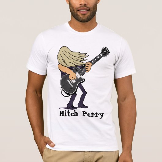 Mitch Perry Dames Raglan - Gepersonaliseerd T-shirt (Voorkant)
