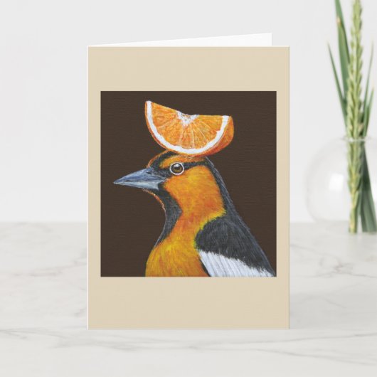 Mitch the Bullock's oriole card Kaart (Voorkant)