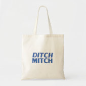 Mitch wit en blauw moderne typografie grappig tote bag (Voorkant)