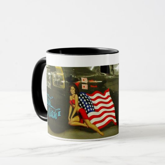 Mitch Witch WWII Vliegtuig Art Mok (Voorkant links)