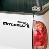 Mitchell. Bumpersticker (Op Truck)