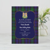 Mitchell Clan Scottish Symbols Wedding Kaart (Staand voorkant)