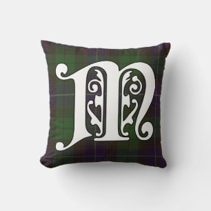 Mitchell Clan Tartan monogram Kussen