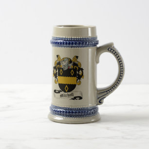 Mitchell Coat of Arms Stein - Family Crest Bierpul