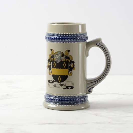 Mitchell Coat of Arms Stein - Family Crest Bierpul (Rechts)