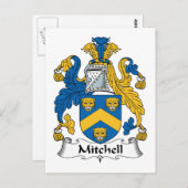Mitchell Family Crest Briefkaart (Voorkant / Achterkant)