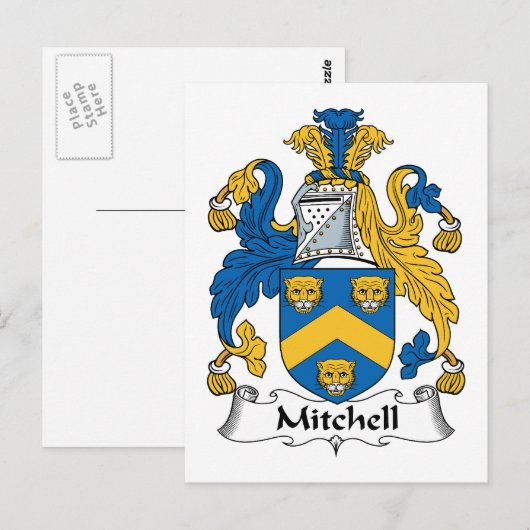 Mitchell Family Crest Briefkaart (Voorkant / Achterkant)