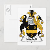 Mitchell Family Crest Briefkaart (Voorkant / Achterkant)