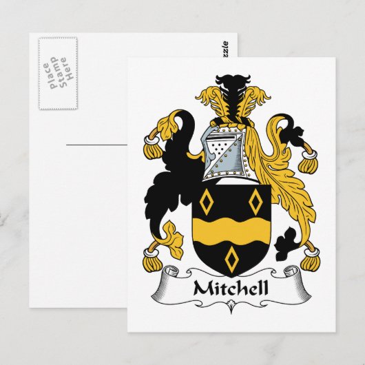 Mitchell Family Crest Briefkaart (Voorkant / Achterkant)