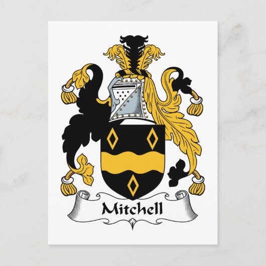 Mitchell Family Crest Briefkaart (Voorkant)