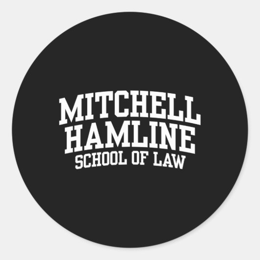 Mitchell Hamline School of Law 02 Ronde Sticker (Voorkant)
