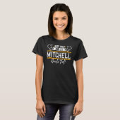 Mitchell Keep Calm en laat Mitchell dat doen T-shirt (Voorkant volledig)