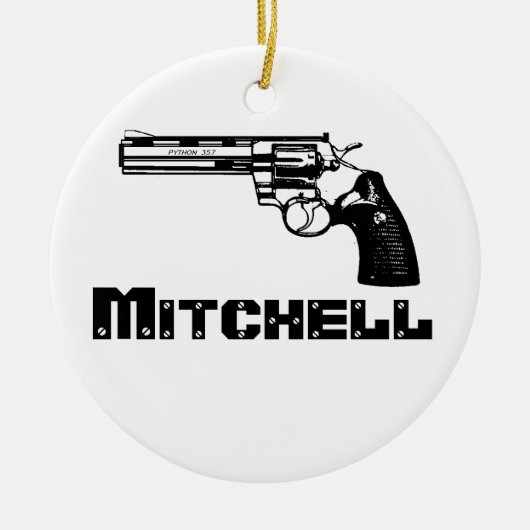 Mitchell. Keramisch Ornament (Voorkant)