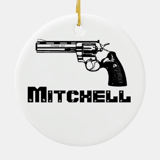 Mitchell. Keramisch Ornament (Achterkant)