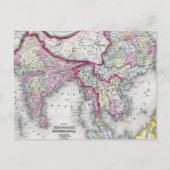 Mitchell Map | India, Tibet, China en SE-Azië Briefkaart (Voorkant)