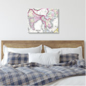 Mitchell Map | India, Tibet, China en SE-Azië Canvas Afdruk (Insitu (Slaapkamer))