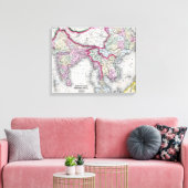 Mitchell Map | India, Tibet, China en SE-Azië Canvas Afdruk (Insitu (Woonkamer))