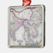 Mitchell Map | India, Tibet, China en SE-Azië Metalen Ornament (Links)