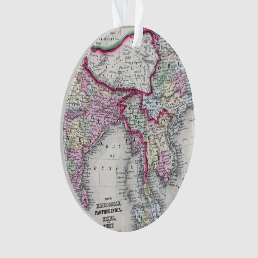 Mitchell Map | India, Tibet, China en SE-Azië Ornament (voorkant)