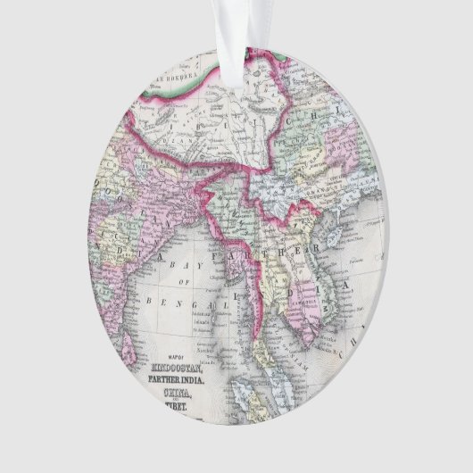 Mitchell Map | India, Tibet, China en SE-Azië Ornament (voorkant)