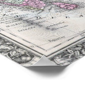 Mitchell Map | India, Tibet, China en SE-Azië Poster (Hoek)