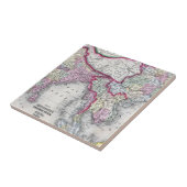 Mitchell Map | India, Tibet, China en SE-Azië Tegeltje (Zijkant)