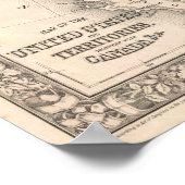  Mitchell Map of the United States (1866) Poster (Hoek)