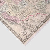 Mitchell Map of the United States (1866) Tissuepapier (Detail)
