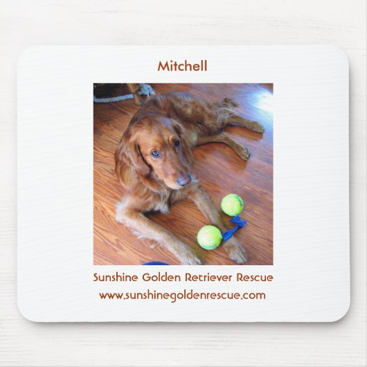 Mitchell Mousepad - SunshineGolden Retriever Muismat (Voorkant)