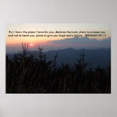 Mitchell North Carolina - Jeremiah 29:11 Poster (Voorkant)