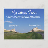 Mitchell Pass, Scotts Bluff National Monument (NE) Briefkaart (Voorkant)