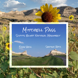 Mitchell Pass, Scotts Bluff National Monument, NE Briefkaart