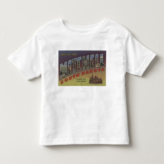 Mitchell, South Dakota - Large Letter Scenes Kinder Shirts (Voorkant)