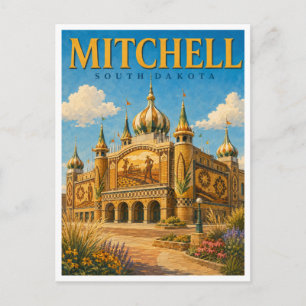 Mitchell South Dakota Palace GeoSaga Briefkaart