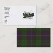 Mitchell Tartan Grunge Visitekaartje (Voorkant / Achterkant)