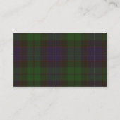 Mitchell Tartan Grunge Visitekaartje (Achterkant)