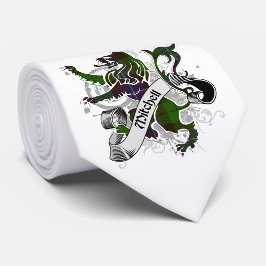 Mitchell Tartan Lion Stropdas (Opgerold)