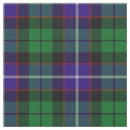 Mitchell Tartan Print Stof (Close Up)
