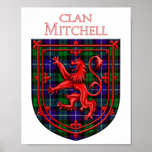 Mitchell Tartan Scottish Play Lion Rampant Poster
