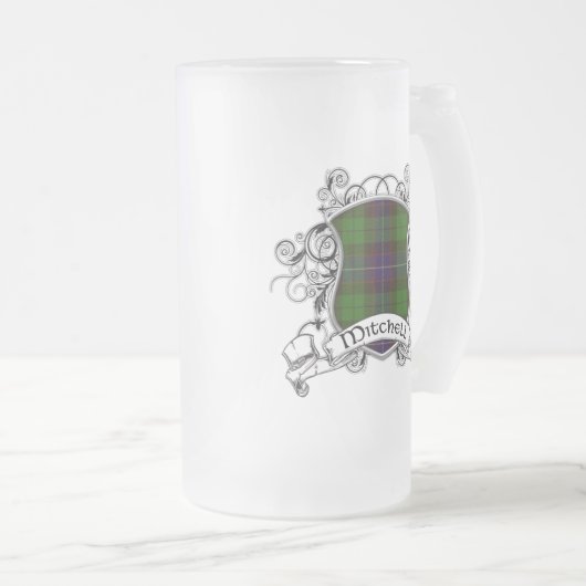 Mitchell Tartan Shield Matglas Bierpul (Voorkant rechts)