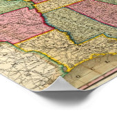 Mitchell's National Map of the American Republic Poster (Hoek)