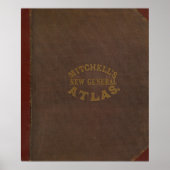 Mitchell's nieuwe algemene atlas poster (Voorkant)