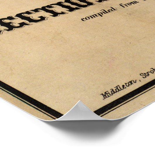 Mitchell's Sectional Map of Kansas (1859) Poster (Hoek)