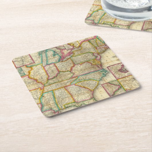 Mitchell's Travellers Guide Kartonnen Onderzetters (Schuin)