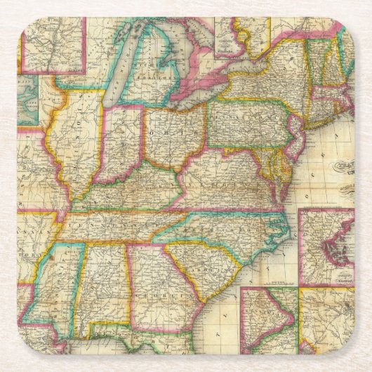 Mitchell's Travellers Guide Kartonnen Onderzetters (Voorkant)