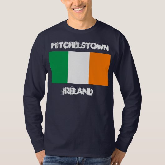 Mitchelstown, Ierland met Ierse vlag T-shirt (Voorkant)